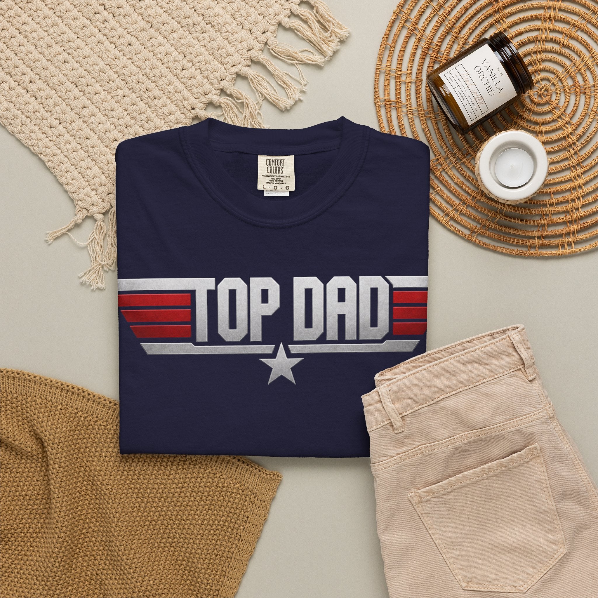 Top Dad T-Shirt — Patriotic Retro Father’s Day Tee