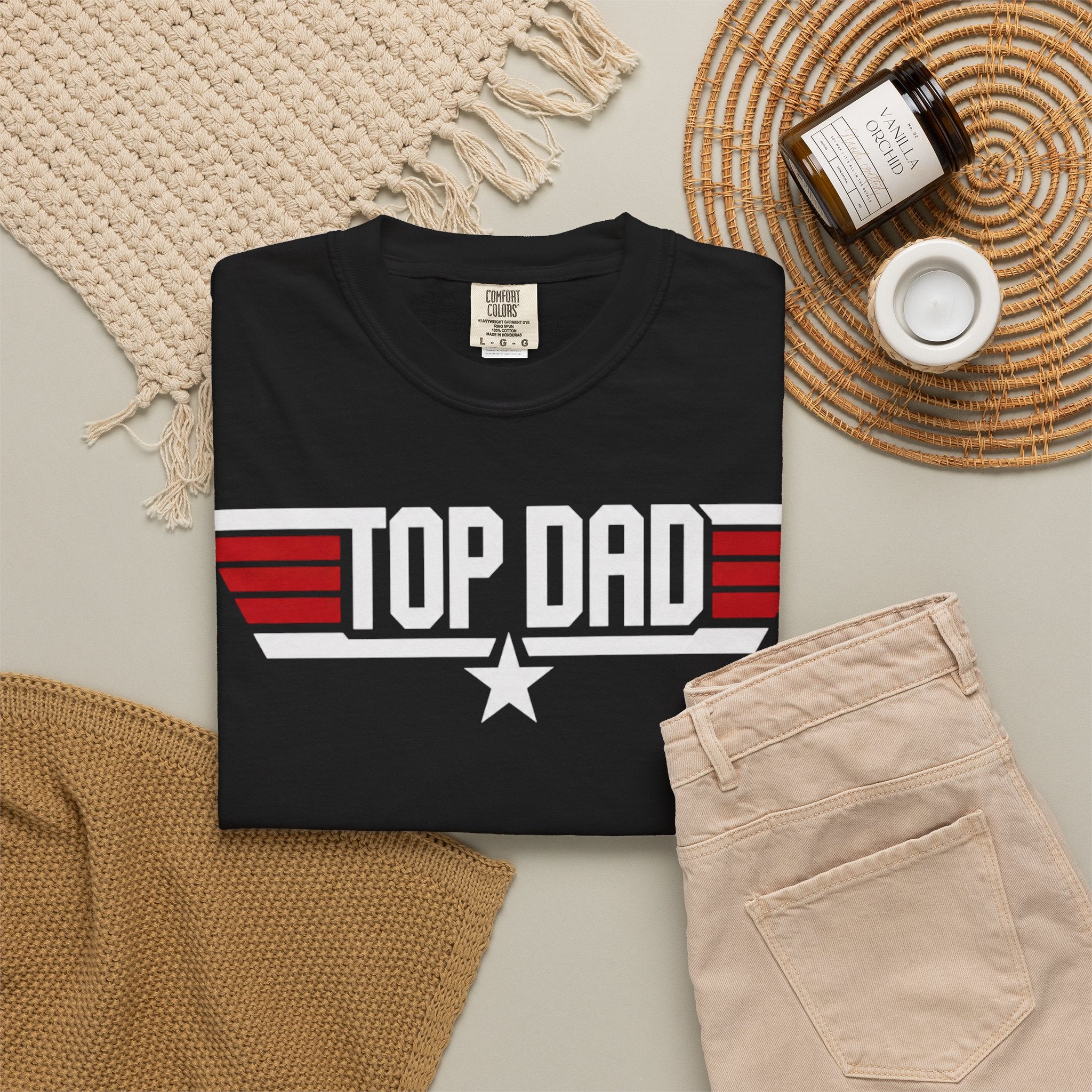 Top Dad T-Shirt — Patriotic Retro Father’s Day Tee
