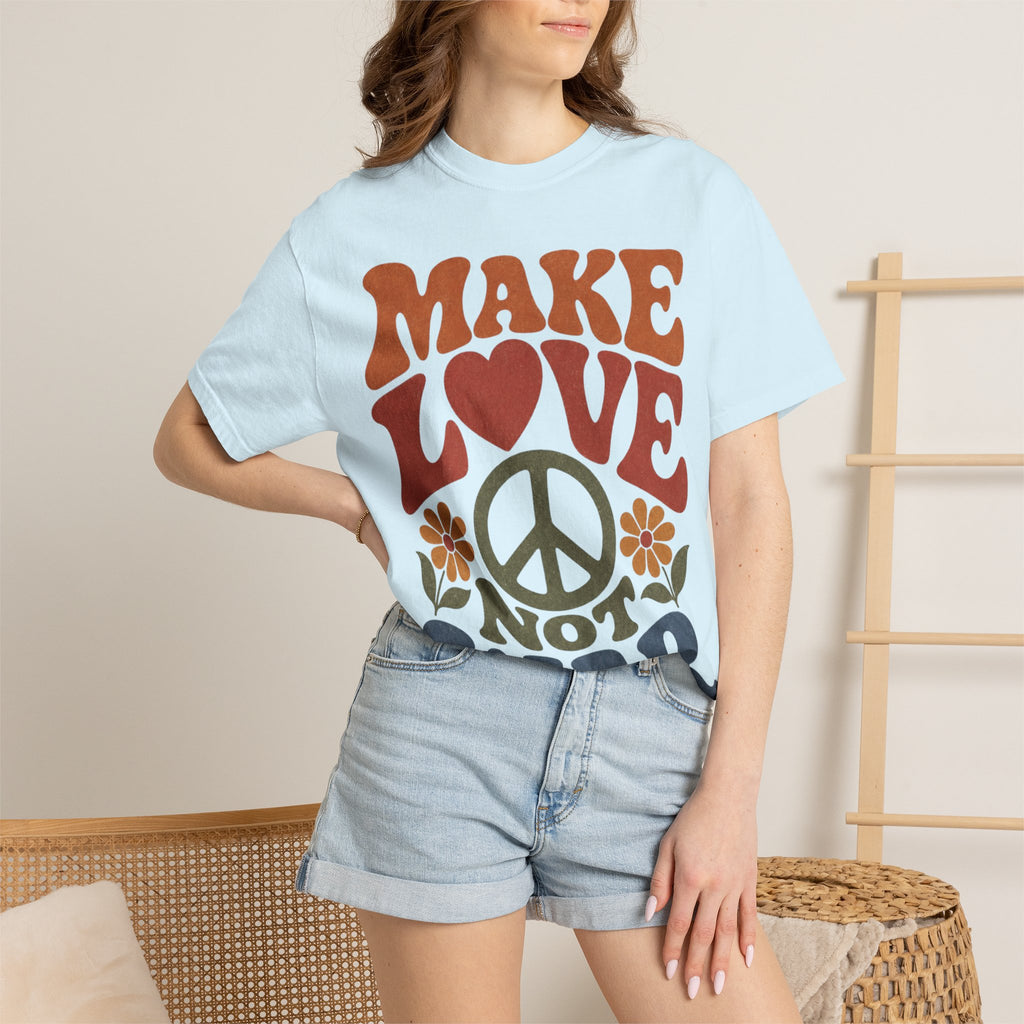 Make Love Not War Retro T-Shirt