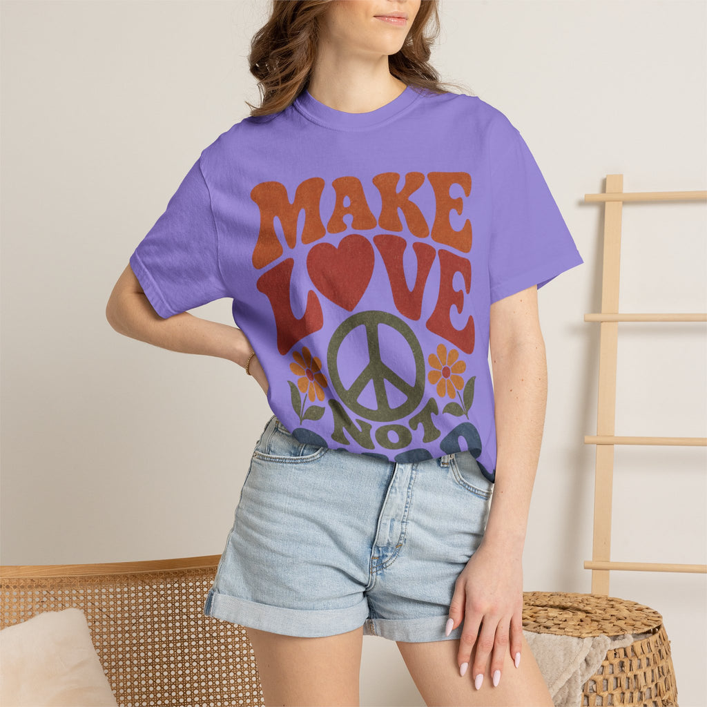 Make Love Not War Retro T-Shirt