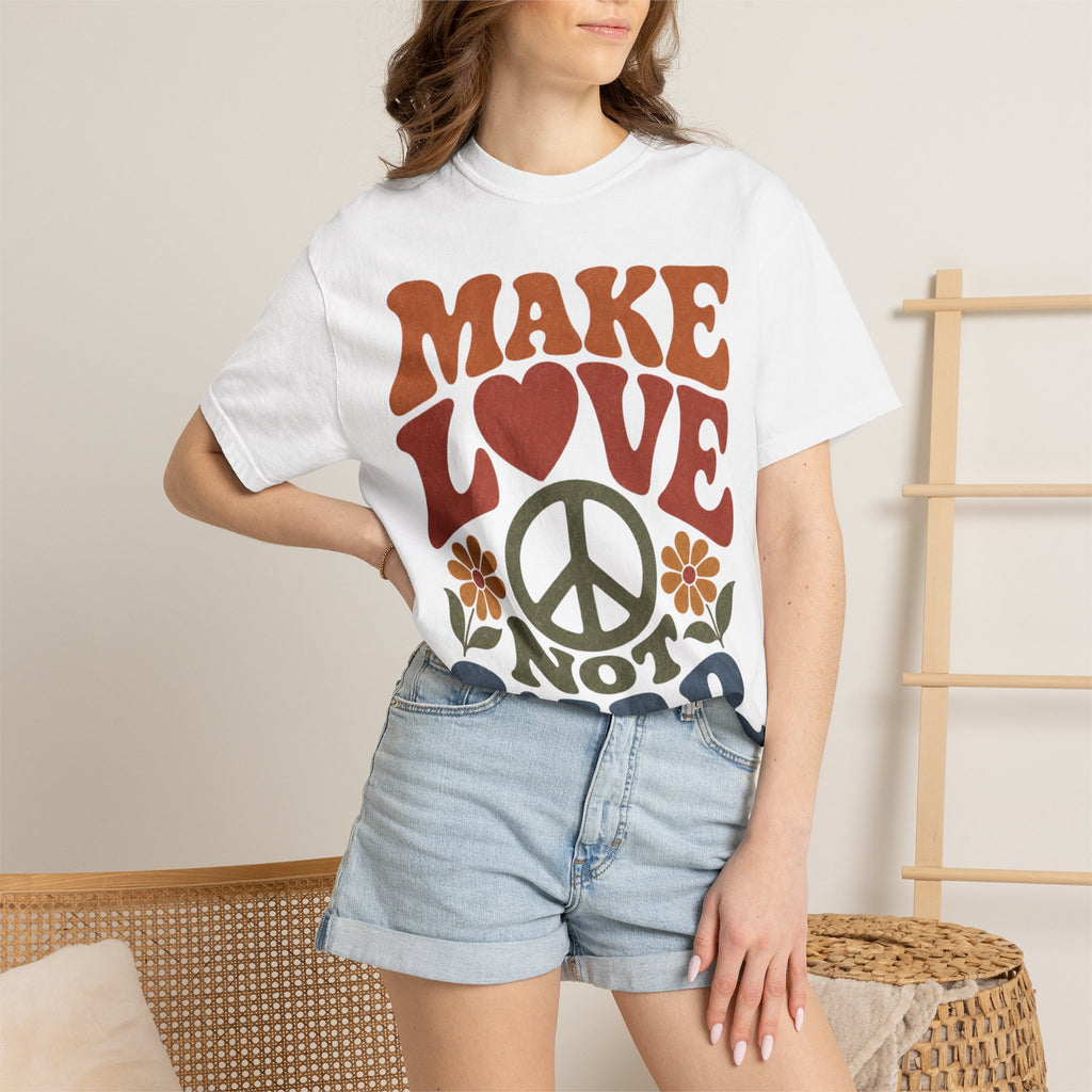 Make Love Not War Retro T-Shirt