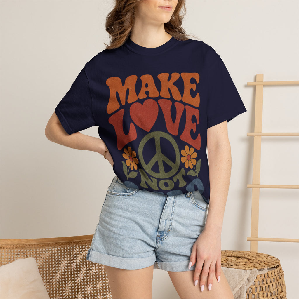 Make Love Not War Retro T-Shirt