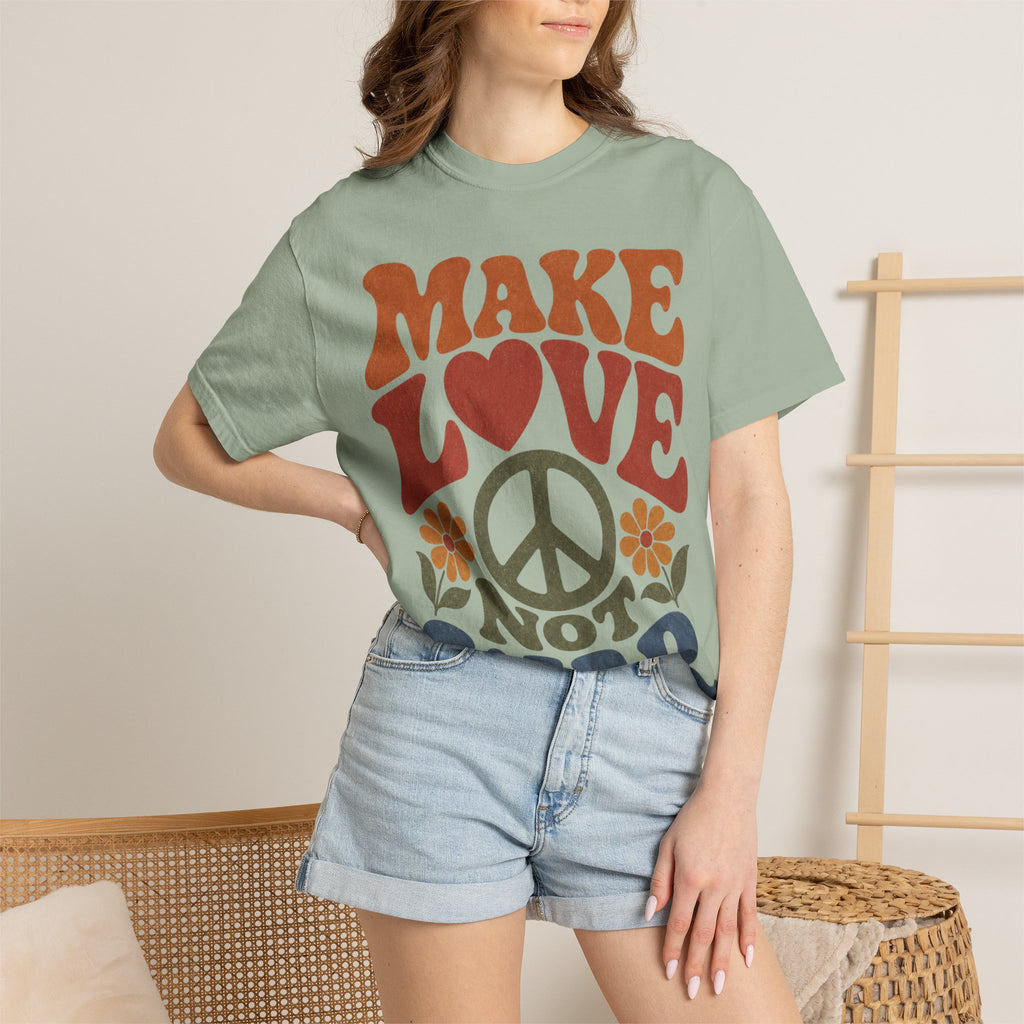 Make Love Not War Retro T-Shirt