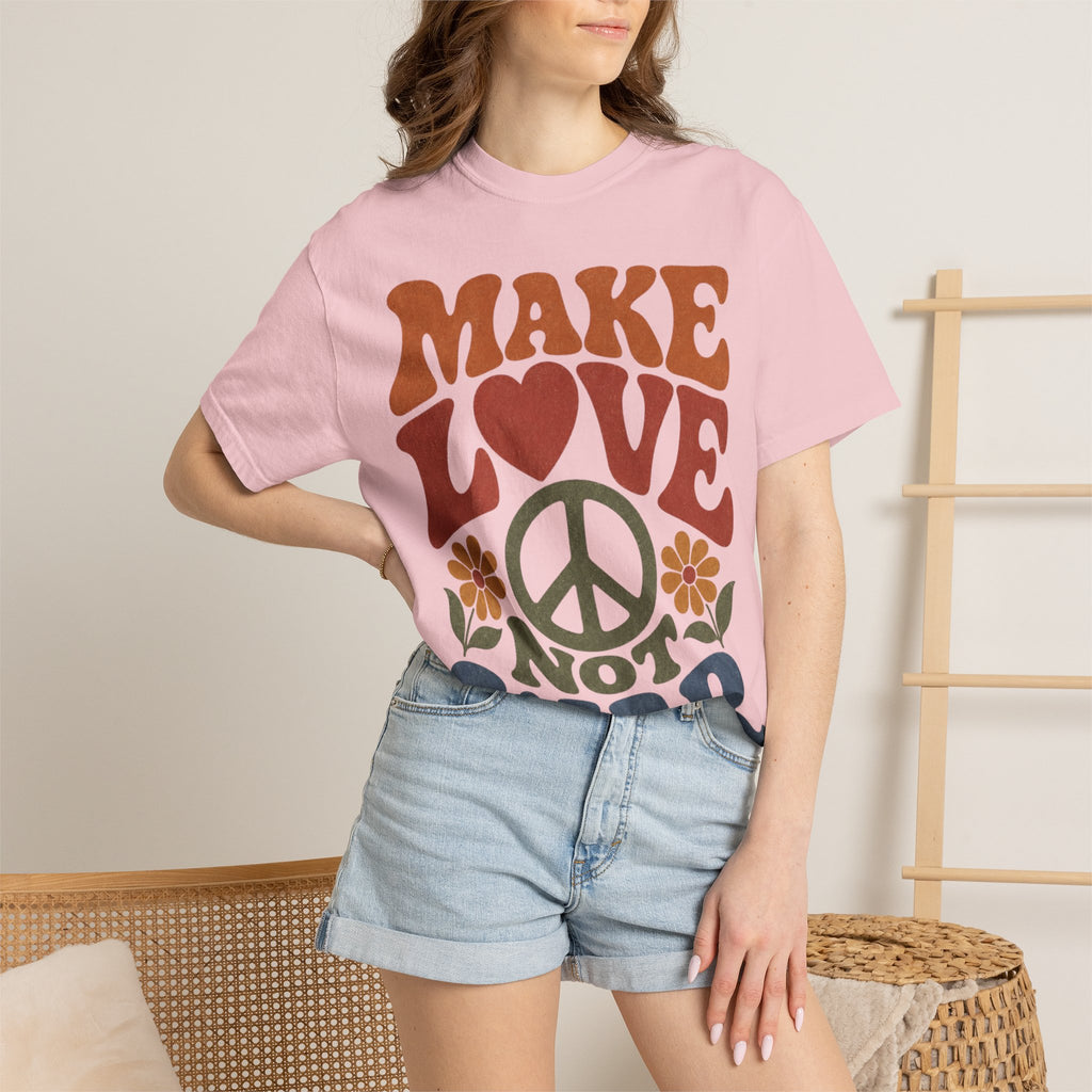 Make Love Not War Retro T-Shirt